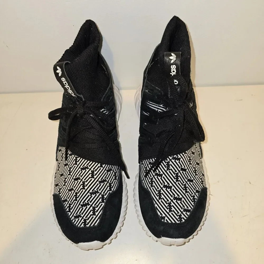 Adidas Tubular Doom PK Primeknit Radial Nova Black Shoes Sneakers S80096 Sz 7